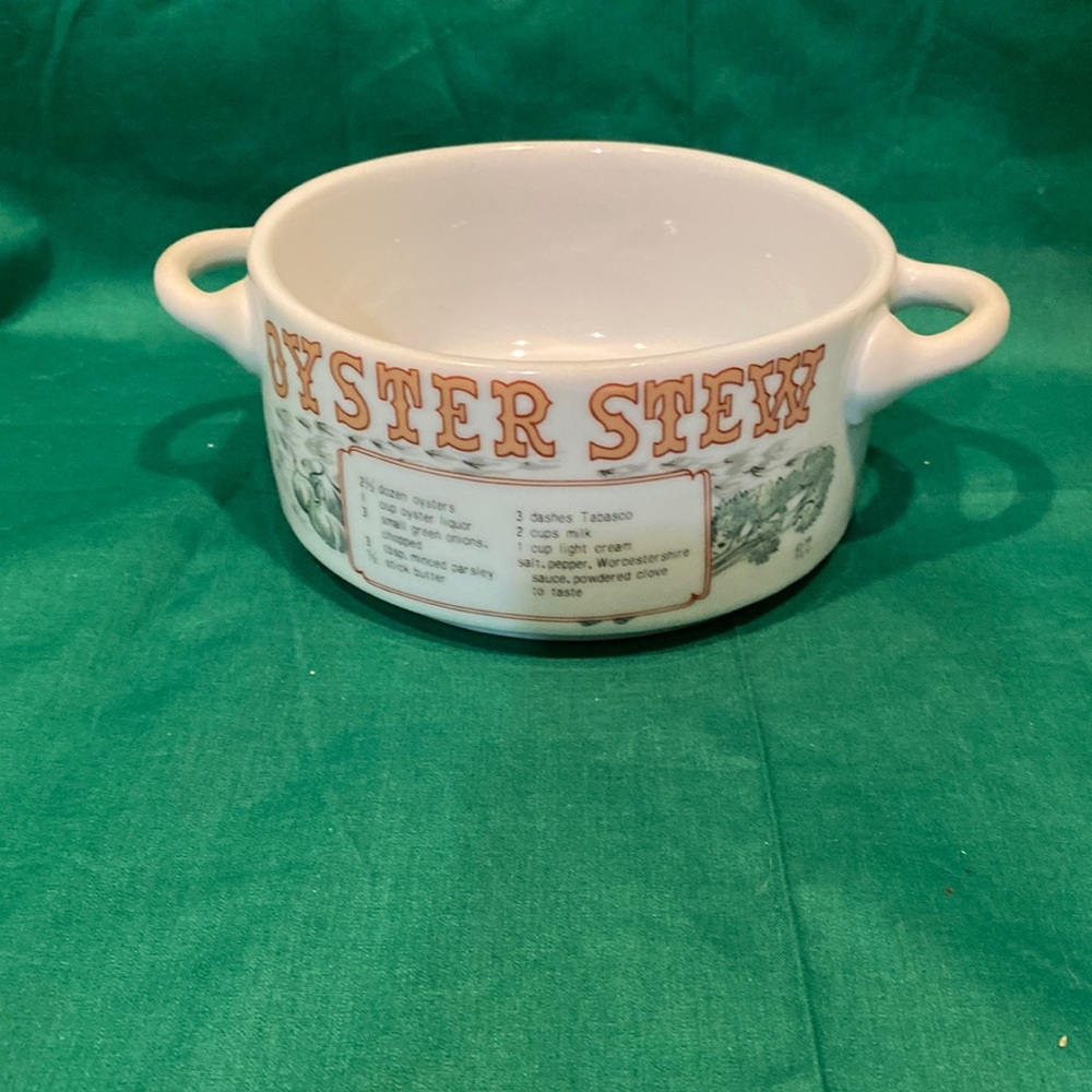 Vintage Ljungberg Soup Bowl 2 Handled NOLA 5 1/16" Oyster Stew